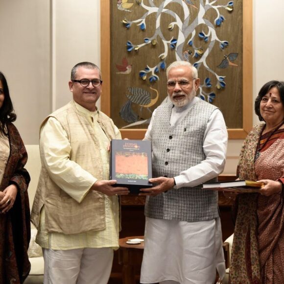 PM of India receives Forms of Devotion book